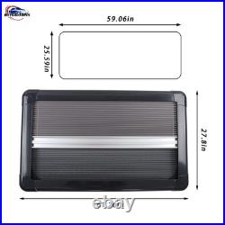 Motorhome Blind Flyscreen Caravan Camper Van Conversion RV Black 150cm×65cm