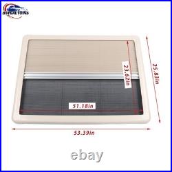 Motorhome Blind Flyscreen Caravan Camper Van Conversion RV Cream Col 130cm×60cm