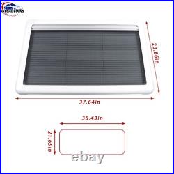 Motorhome Blind Flyscreen Caravan Camper Van Conversion RV White 90cm×55cm