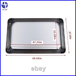 Motorhome Blind Flyscreen Caravan Camper Van Conversion Rv Black 100cm×50cm