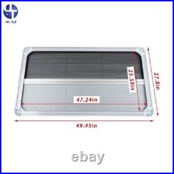 Motorhome Blind Flyscreen Caravan Camper Van Conversion Rv Grey 120cmx65cm