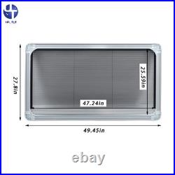 Motorhome Blind Flyscreen Caravan Camper Van Conversion Rv Grey 120cmx65cm