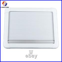 Motorhome Blind Flyscreen Caravan Camper Van Conversion Rv White 110cm55cm