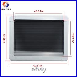 Motorhome Blind Flyscreen Caravan Camper Van Conversion Rv White 110cm55cm