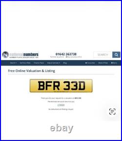 Motorhome Camper Van RV Campervan Motorhome Private Number Plate Registration