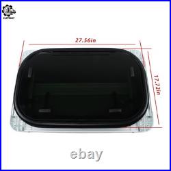 Motorhome Camper Van Rv Tempered Glass Hinged Window With Flyscreen 700mm450mm
