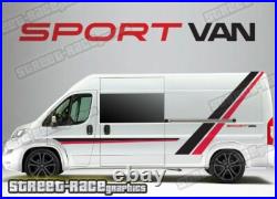 Motorhome Camper van 038 Sport graphics stickers Fiat Ducato Citroen Relay Boxer