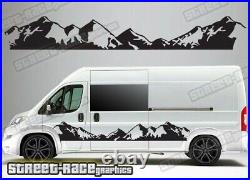 Motorhome Camper van 042 Mountain adventure graphics sticker Ducato Relay Boxer