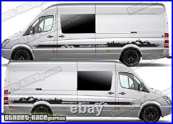 Motorhome Camper van 047 Mountain graphics stickers Crafter Mercedes Sprinter