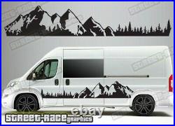 Motorhome Camper van 048 Mountain Forest graphics stickers Ducato Relay Boxer