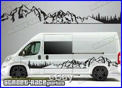 Motorhome Camper van 050 Mountain Forest graphics stickers Ducato Relay Boxer