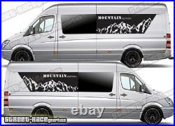 Motorhome Camper van 054 Mountain graphics stickers Crafter Mercedes Sprinter