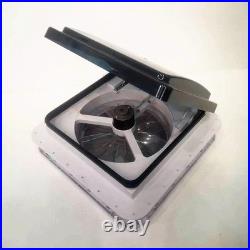 Motorhome Caravan Roof Vent Fan With LED Light 11x 11'' Camper Van Motorhome