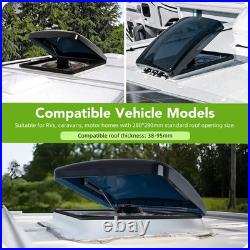 Motorhome Caravan Roof Vent Fan With LED Light 11x 11'' Camper Van Motorhome