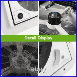 Motorhome Caravan Roof Vent Fan With LED Light 11x 11'' Camper Van Motorhome