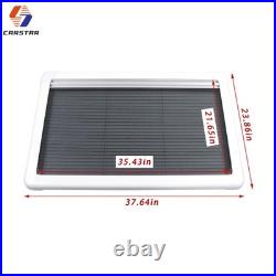 Motorhome White Blind Flyscreen 90cmx55cm Caravan Camper Van Conversion RV