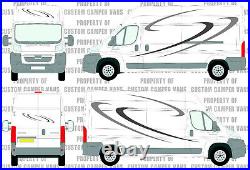(No. 767) Camper Van Graphics, Motor Home Vinyl Graphics Decals / Vinyl Sticker