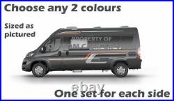 (No. 840) Motorhome Decals, Camper Van Stickers, Vinyl Graphics, Camper Graphics