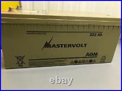 Pair of Mastervolt 12 / 225 Ah AGM Batteries Motorhome Camper van life