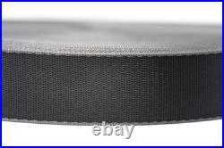 Premium 47mm Seat Belt Webbing Black Grey Stripe Campervan Motorhome Van