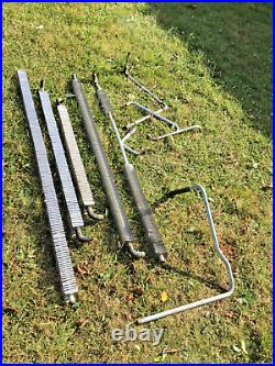 RADIATORS SET OF 5. CARAVAN, MOTORHOME, CAMPER VAN, BOAT. + Pipes, Hoses, Clips