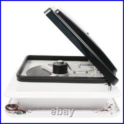 RV Caravan Skylight Vent With LED Light Camper Van Motorhome White 11x 11' RV Caravan Skylight Vent With LED Light Camper Van Motorhome White 11x 11'