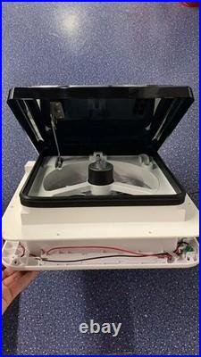 RV Caravan Skylight Vent With LED Light Camper Van Motorhome White 11x 11' RV Caravan Skylight Vent With LED Light Camper Van Motorhome White 11x 11'