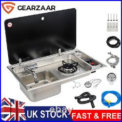 RV Gas Stove & Sink Cooker Hob Unit LH Motorhome Yacht Trailer Camper Van Boat