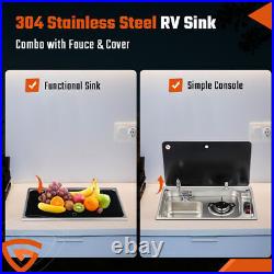 RV Gas Stove & Sink Cooker Hob Unit LH Motorhome Yacht Trailer Camper Van Boat