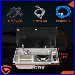 RV Gas Stove & Sink Cooker Hob Unit LH Motorhome Yacht Trailer Camper Van Boat