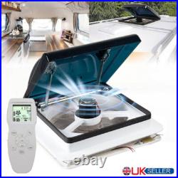 RV Roof Vent Fan 12V 10 Speeds with Remote Control Camper Van Motorhome Caravan