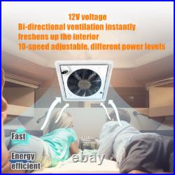 RV Roof Vent Fan 12V 10 Speeds with Remote Control Camper Van Motorhome Caravan RV Roof Vent Fan 12V 10 Speeds with Remote Control Camper Van Motorhome Caravan