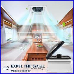RV Roof Vent Fan 12V 10 Speeds with Remote Control Camper Van Motorhome Caravan