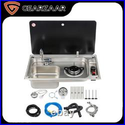 RV Sink Cooker For Camper Van With Hot Cold Tap RH Motorhome Horsebox Van Outdoors