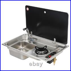 RV Sink Cooker For Camper Van With Hot Cold Tap RH Motorhome Horsebox Van Outdoors