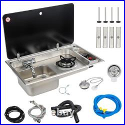 RV Sink Cooker For Camper Van With Hot Cold Tap RH Motorhome Horsebox Van Outdoors