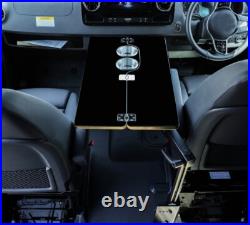 RV Van CamperVan MotorHome Birch Folding Swivel Table Top Cup Holder RV Van CamperVan MotorHome Birch Folding Swivel Table Top Cup Holder