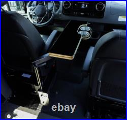 RV Van CamperVan MotorHome Birch Folding Swivel Table Top Cup Holder RV Van CamperVan MotorHome Birch Folding Swivel Table Top Cup Holder
