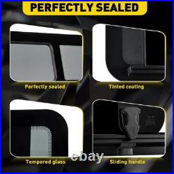 Rear Left 780x240mm Universal Sliding Window Motorhome Dark Tint Tempered Glass