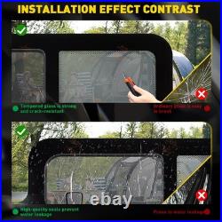 Rear Left 780x240mm Universal Sliding Window Motorhome Dark Tint Tempered Glass