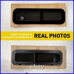 Rear Left 780x240mm Universal Sliding Window Motorhome Dark Tint Tempered Glass