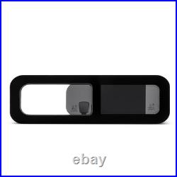 Rear Left 780x240mm Universal Sliding Window Motorhome Dark Tint Tempered Glass