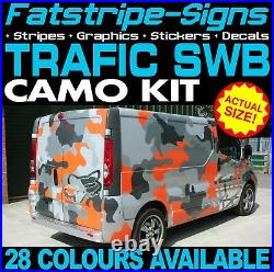 Renault Trafic Lwb Camo Graphics Stickers Stripes Decals Camper Van Motorhome
