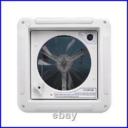 Roof Vent Fan 12V Camper Van Motorhome RV Caravan Skylight Vent with LED Light