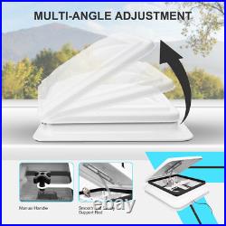 Roof Vent Fan Camper Van Motorhome 420x420mm RV Caravan Skylight Vent White UK Roof Vent Fan Camper Van Motorhome 420x420mm RV Caravan Skylight Vent White UK