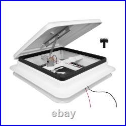 Roof Vent Fan Camper Van Motorhome 420x420mm RV Caravan Skylight Vent White UK