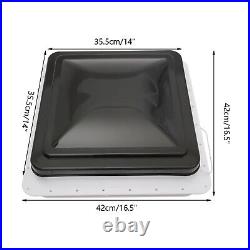Roof Vent Fan Camper Van Motorhome RV Caravan Skylight Vent 42cmx42cm Dustproof Roof Vent Fan Camper Van Motorhome RV Caravan Skylight Vent 42cmx42cm Dustproof