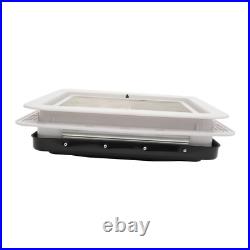Roof Vent Fan Camper Van Motorhome RV Caravan Skylight Vent 42cmx42cm Dustproof Roof Vent Fan Camper Van Motorhome RV Caravan Skylight Vent 42cmx42cm Dustproof