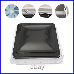 Roof Vent Fan Camper Van Motorhome RV Caravan Skylight Vent 42cmx42cm Dustproof Roof Vent Fan Camper Van Motorhome RV Caravan Skylight Vent 42cmx42cm Dustproof