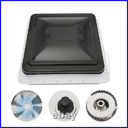 Roof Vent Fan Camper Van Motorhome RV Caravan Skylight Vent 42cmx42cm Dustproof